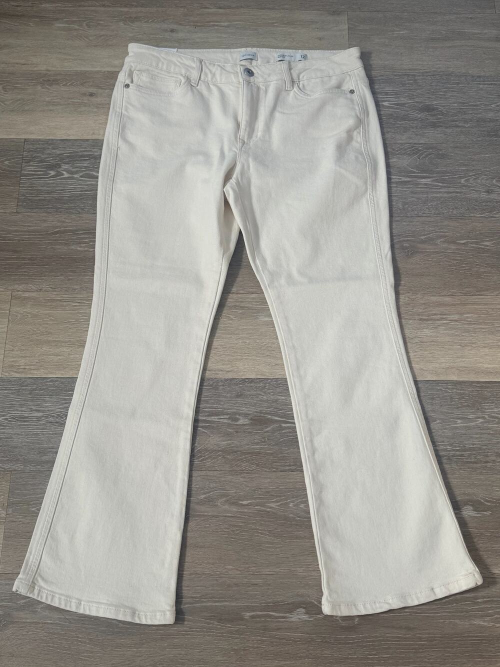 J.Jill  Modern Slim Bootcut Jeans Natural Size 12 Petite